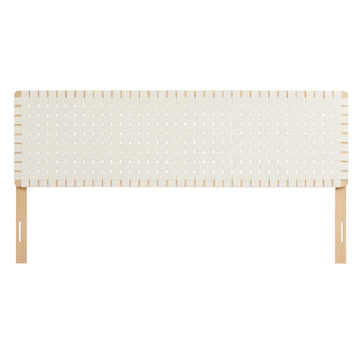 Sparta Weave King Vegan Leather Headboard