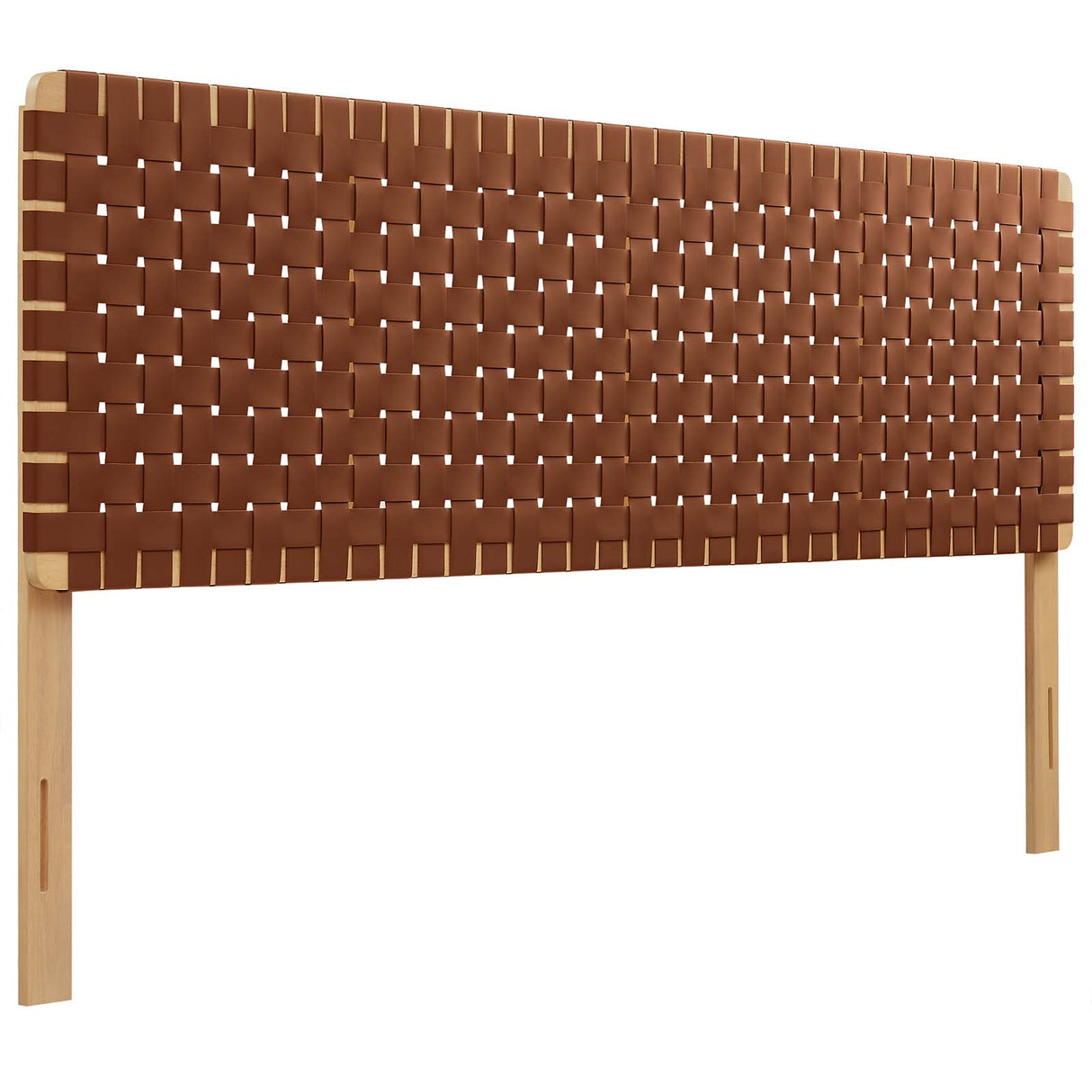 Sparta Weave King Vegan Leather Headboard