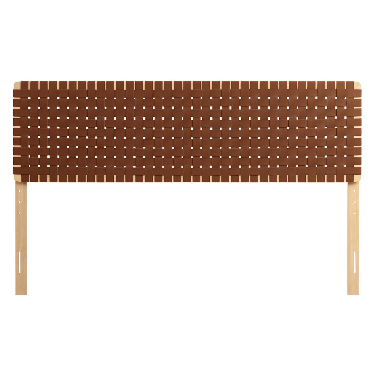 Sparta Weave King Vegan Leather Headboard