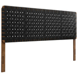 Sparta Weave King Vegan Leather Headboard