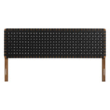 Sparta Weave King Vegan Leather Headboard