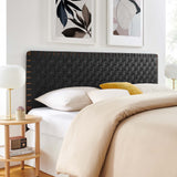 Sparta Weave King Vegan Leather Headboard