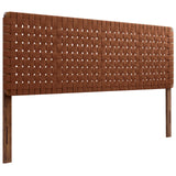 Sparta Weave King Vegan Leather Headboard