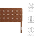 Sparta Weave King Vegan Leather Headboard