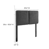 Lindee Boucle Fabric Twin Headboard