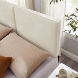 Lindee Boucle Fabric Full Headboard