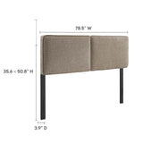 Lindee Boucle Fabric King Headboard