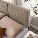 Lindee Boucle Fabric King Headboard