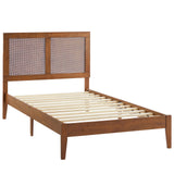 Sirocco Rattan and Wood Twin Platform Bed