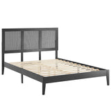 Sirocco Rattan and Wood Full Platform Bed