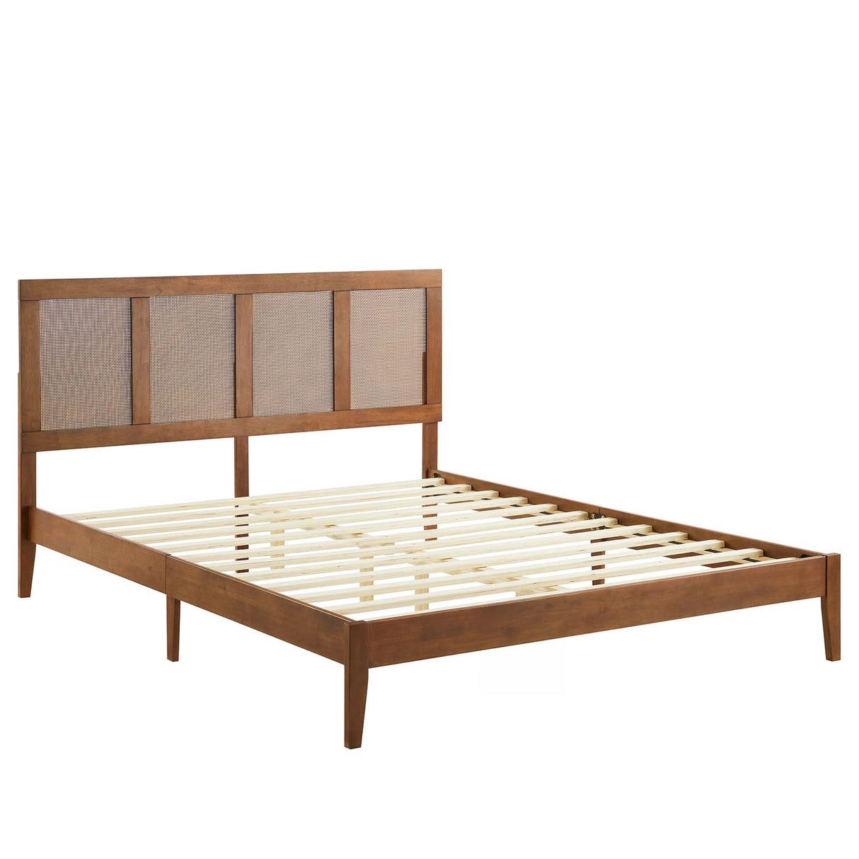 Sirocco Rattan and Wood King Platform Bed