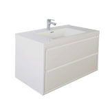 Saviour Wall Mounted Bathroom Vanity with Reinforced Acrylic Sink