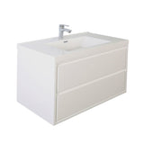 Saviour Wall Mounted Bathroom Vanity with Reinforced Acrylic Sink