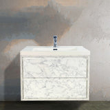 Saviour Wall Mounted Bathroom Vanity with Reinforced Acrylic Sink