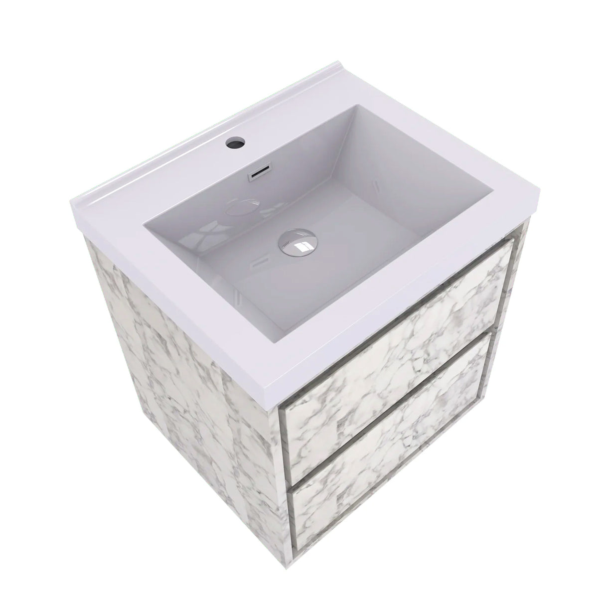 Saviour Wall Mounted Bathroom Vanity with Reinforced Acrylic Sink