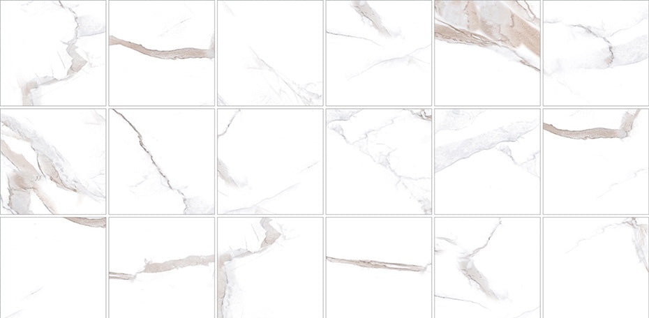 2 In. X 2 In. Mosaic Calacatta Bronze Satin Matte Porcelain - Square Wall & Floor Tile (4.84 Sqft/Case)