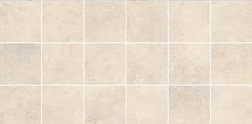 2 In. X 2 In. Mosaic Clay Ivory Satin Matte Porcelain - Square Wall & Floor Tile (4.84 Sqft/Case)