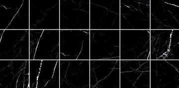 2 In. X 2 In. Mosaic Pietra Black Polished - Porcelain - Square Wall & Floor Tile (4.84 Sqft/Case)