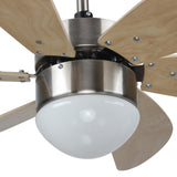 Minimus 38" In. 6 Blade Smart Ceiling Fan with LED Light Kit Works with Wall control, Wi-Fi apps and Voice control via Google Assistant/Alexa/Siri