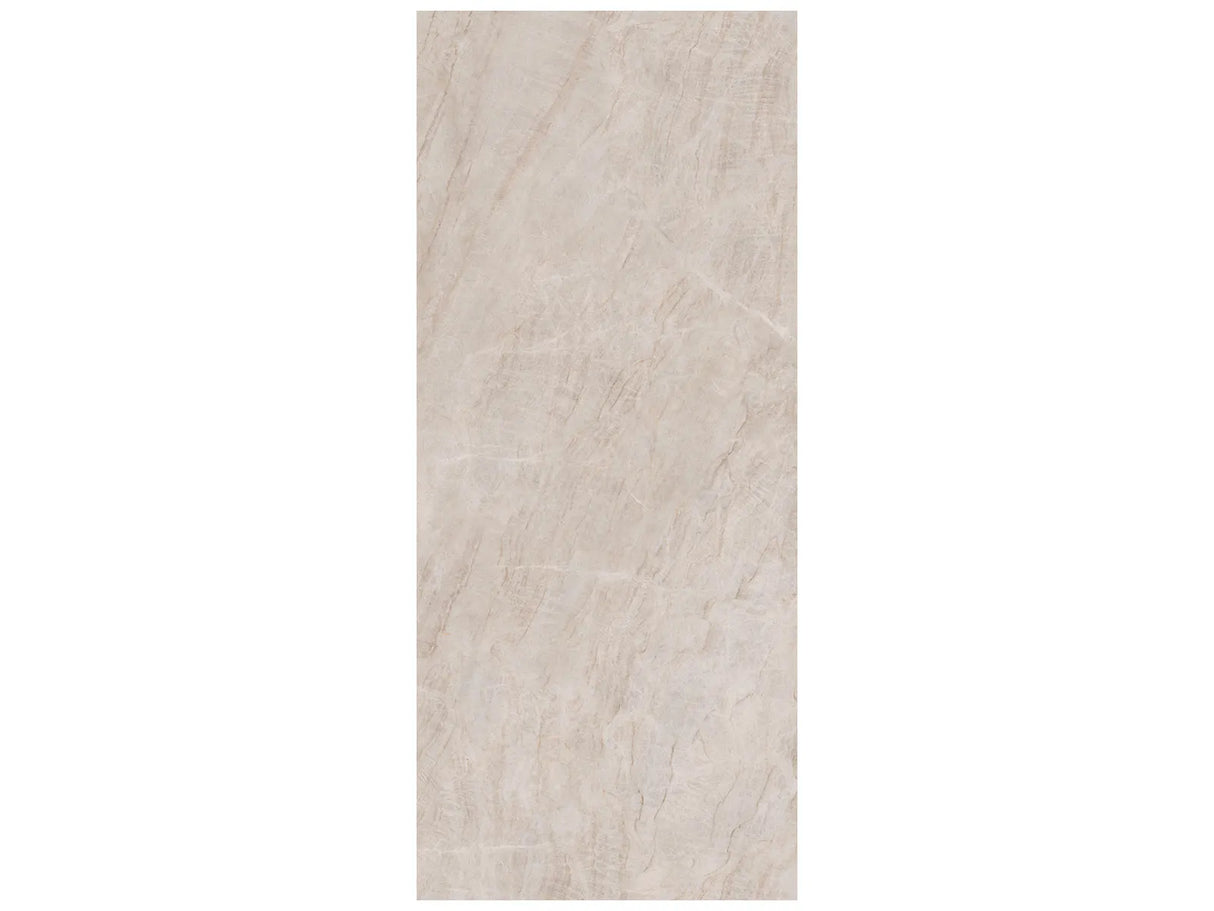 48 x 110 in Majesto Taj Mahal Polished Rectified Colorsync Sintered Slab 6 mm