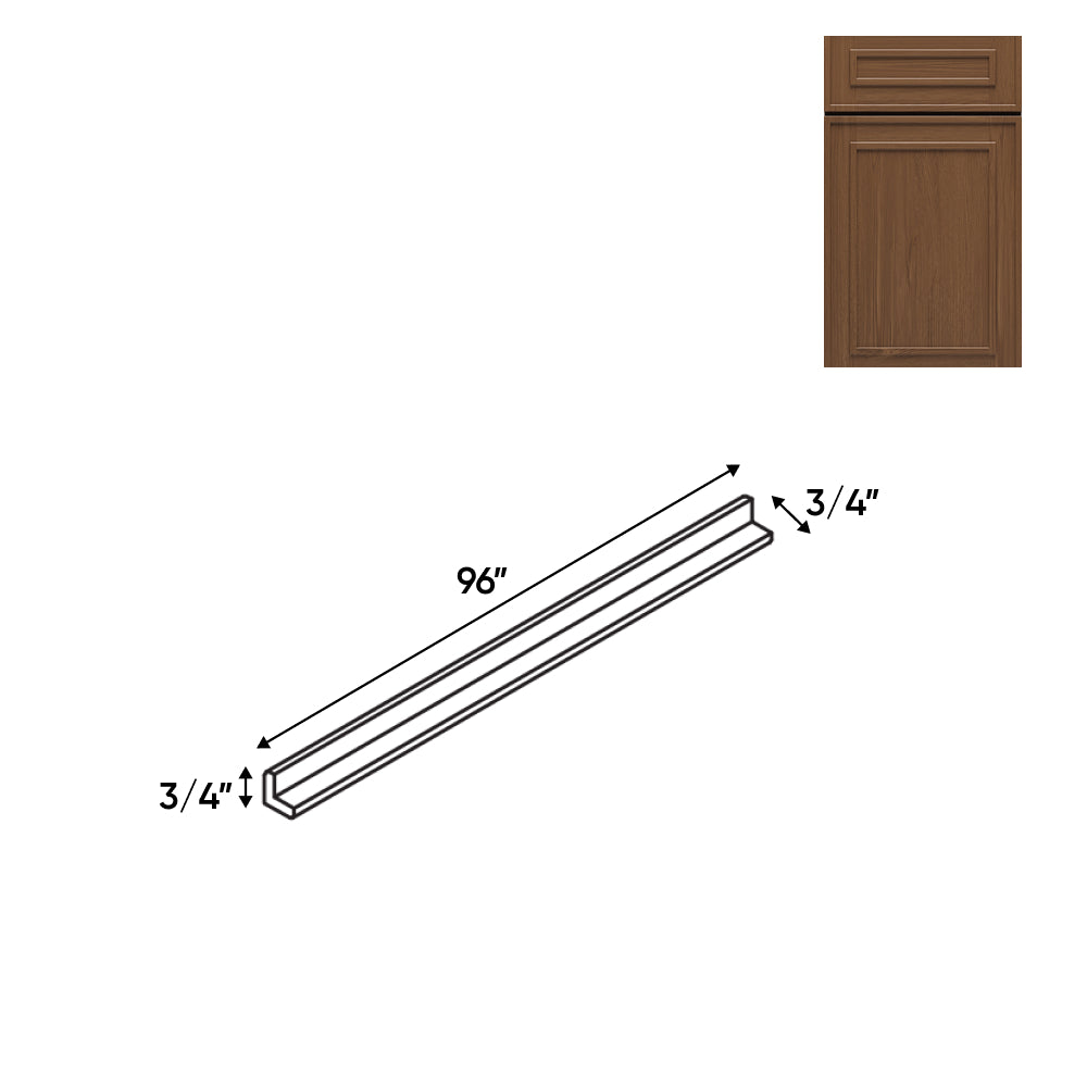 RTA - Elegant Shaker Mocha - Outside Molding - 96"W x 3/4"H x 3/4"D