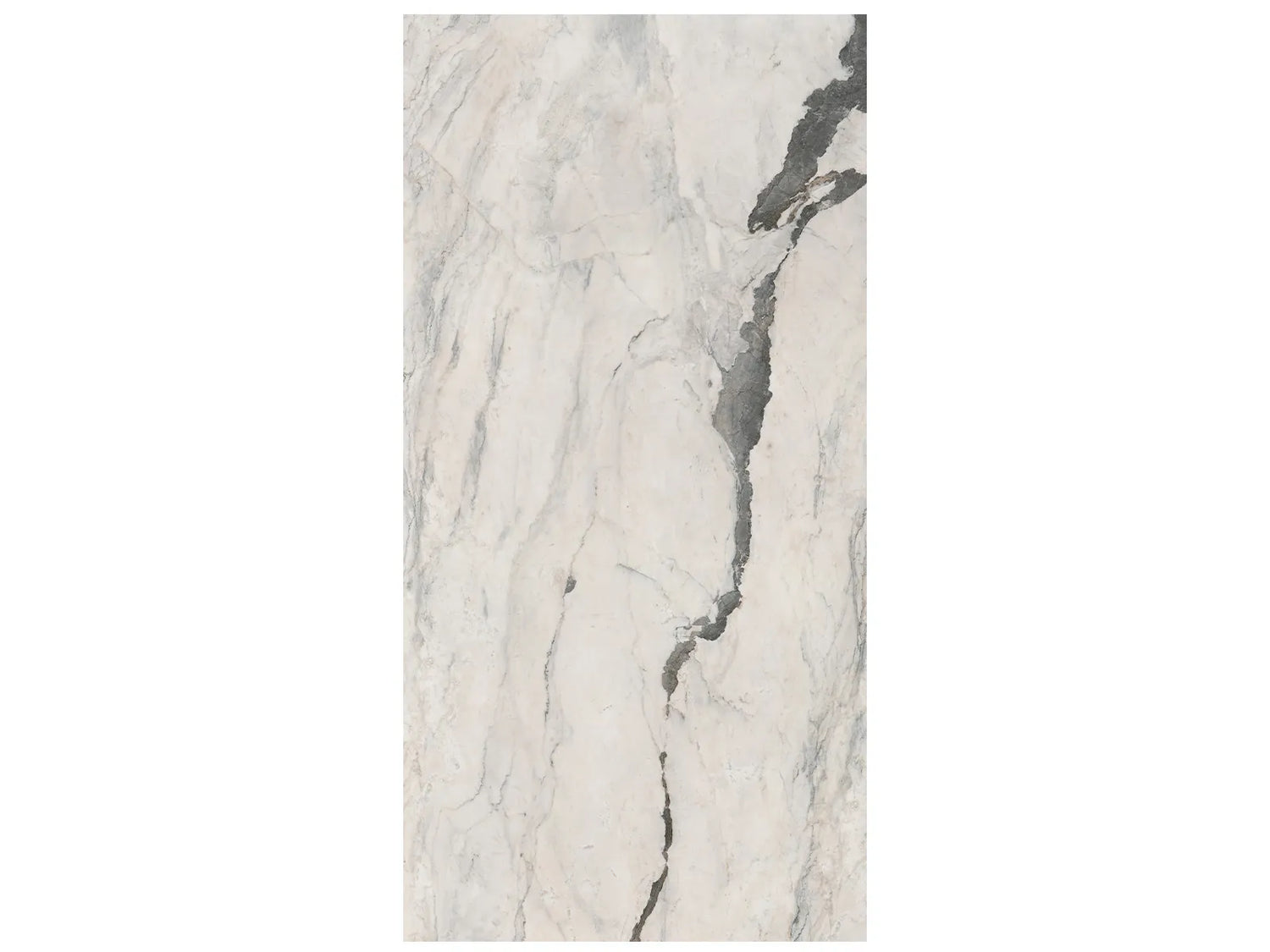 63 x 126 in Montagna Grey Block 11 Bookmatch Cut Honed Rectified Sintered Slab 6 mm