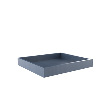 Roll Out Tray for Cabinets - Fits B24 - Blue Shaker Cabinet Cabinet - RTA