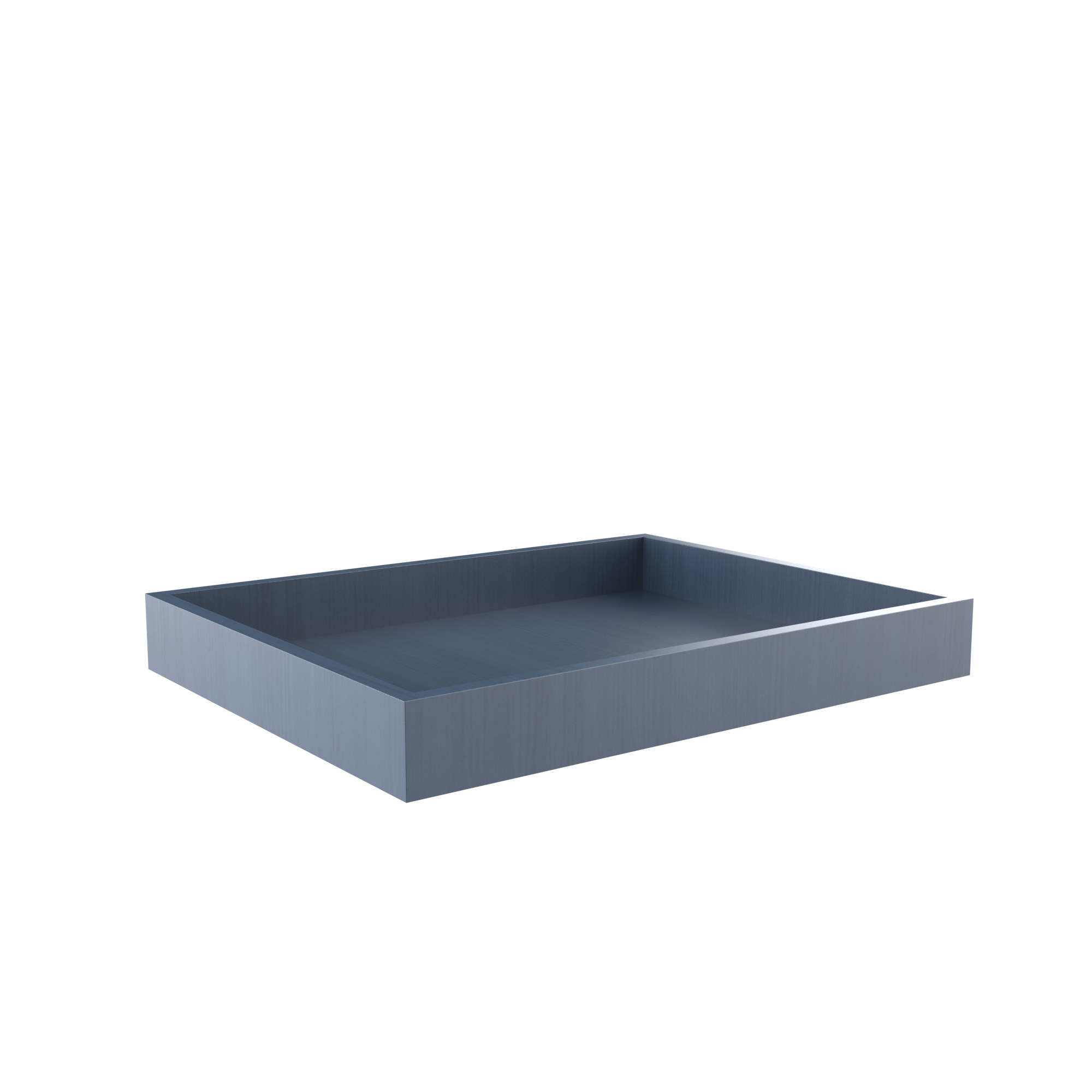 Roll Out Tray for Cabinets - Fits B27 - Blue Shaker Cabinet Cabinet - RTA