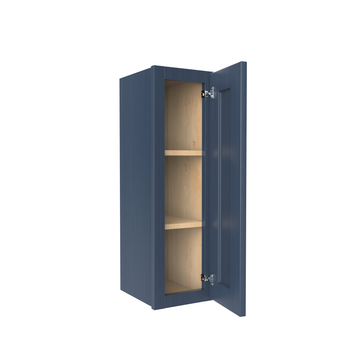 30 inch Wall Cabinet - 09W x 30H x 12D - Blue Shaker Cabinet