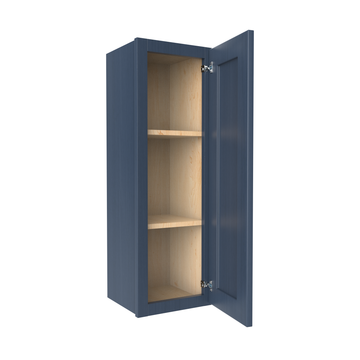 36 inch Wall Cabinet - 12W x 36H x 12D - Blue Shaker Cabinet