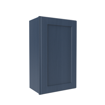 30 inch Wall Cabinet - 18W x 30H x 12D - Blue Shaker Cabinet