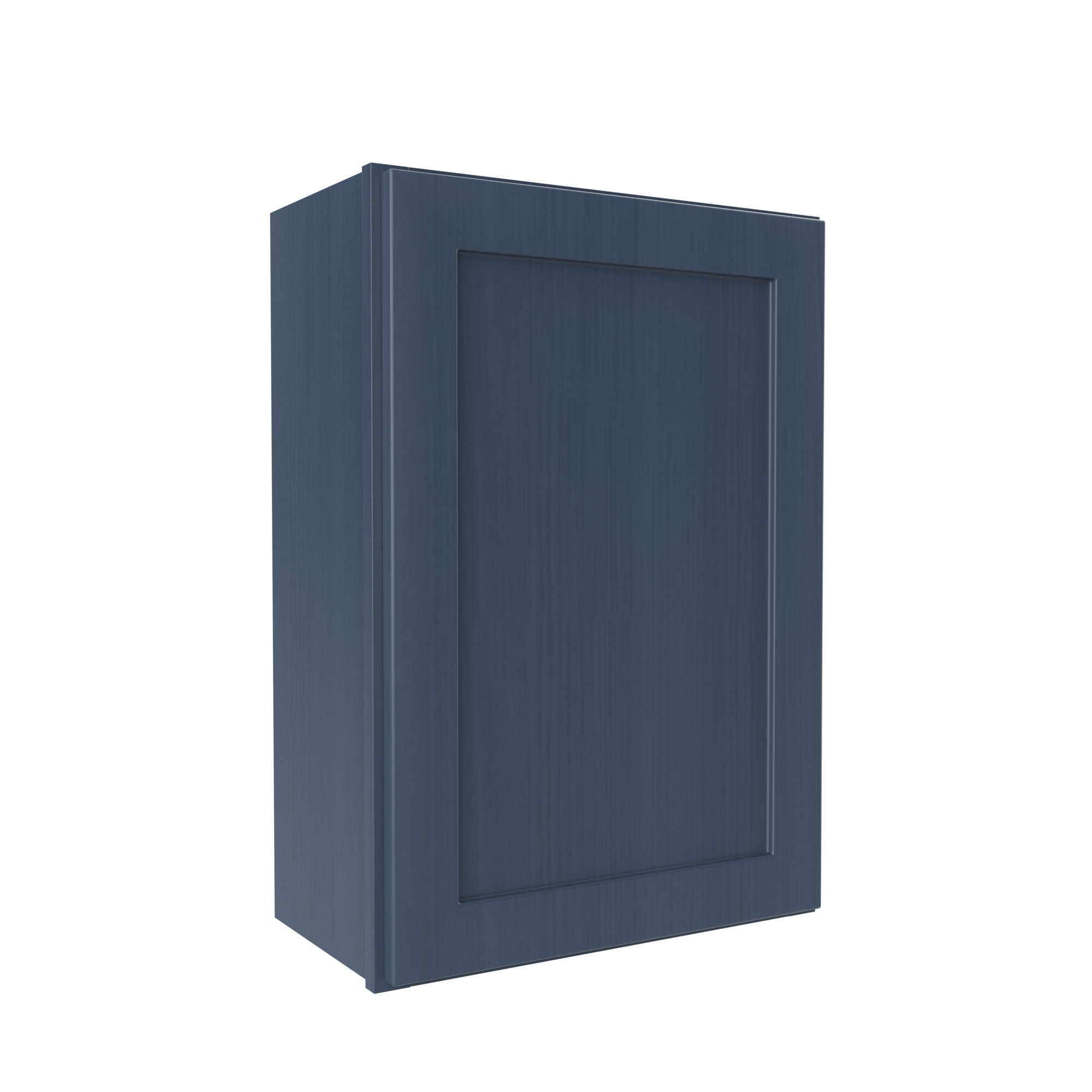 Wall Kitchen Cabinet - 21W x 30H x 12D - Blue Shaker Cabinet - RTA