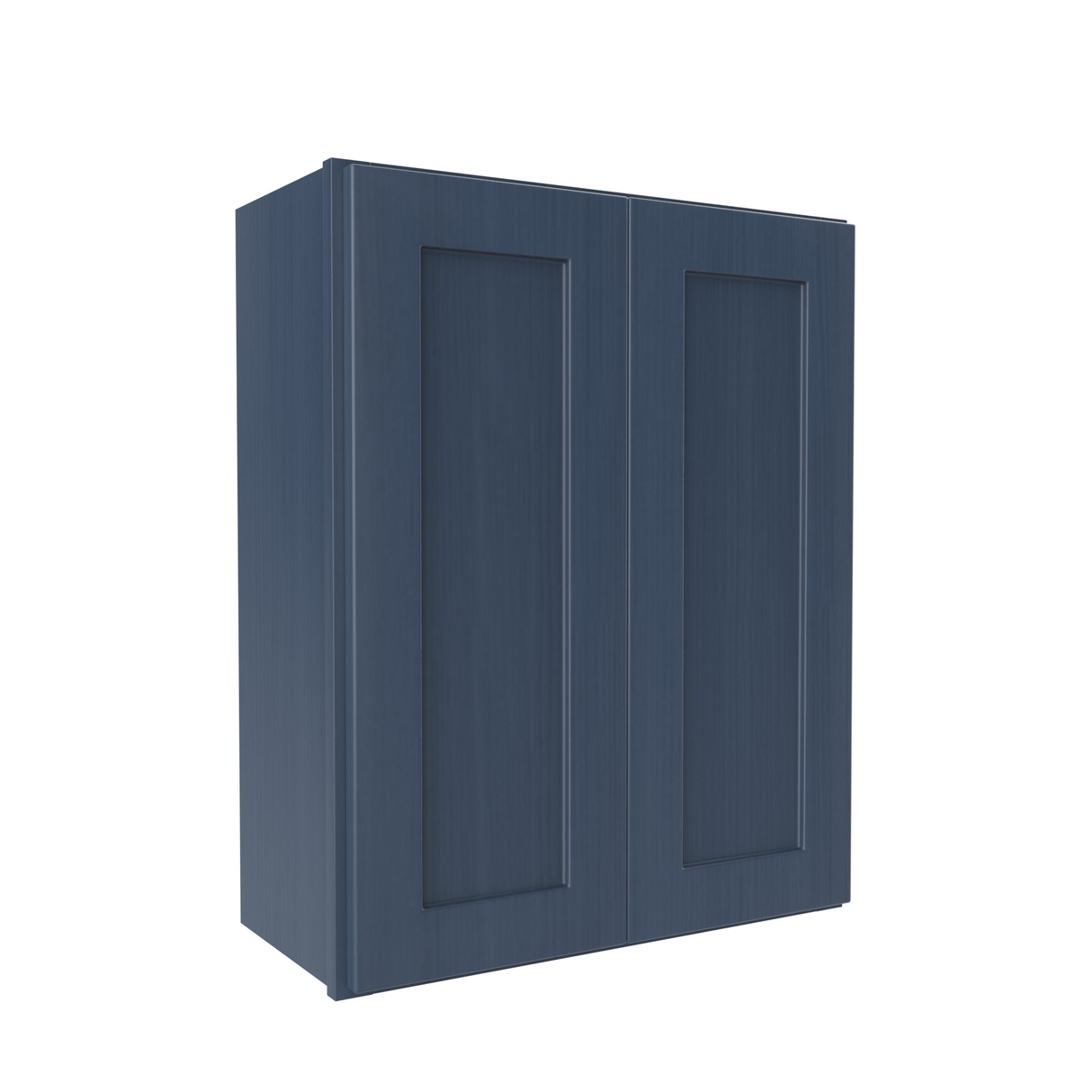 Wall Kitchen Cabinet - 24W x 30H x 12D - Blue Shaker Cabinet - RTA