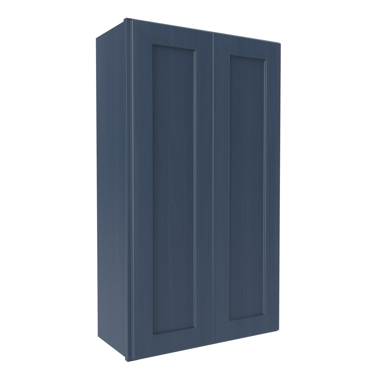 Wall Kitchen Cabinet - 24W x 42H x 12D - Blue Shaker Cabinet - RTA