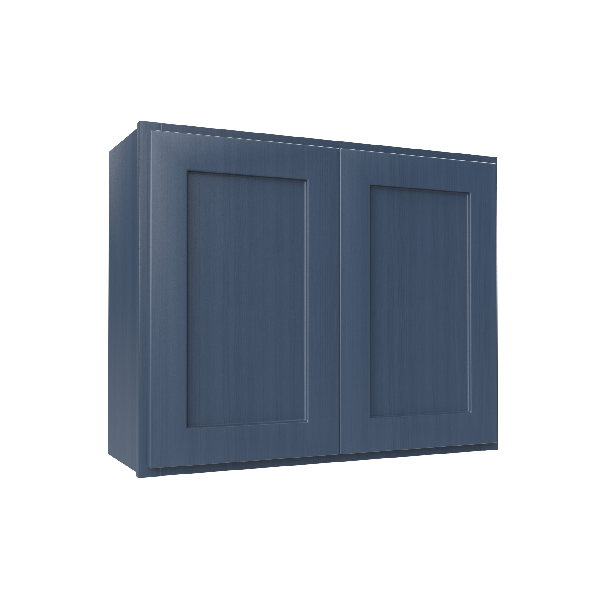 Wall Kitchen Cabinet - 30W x 24H x 12D - Blue Shaker Cabinet - RTA