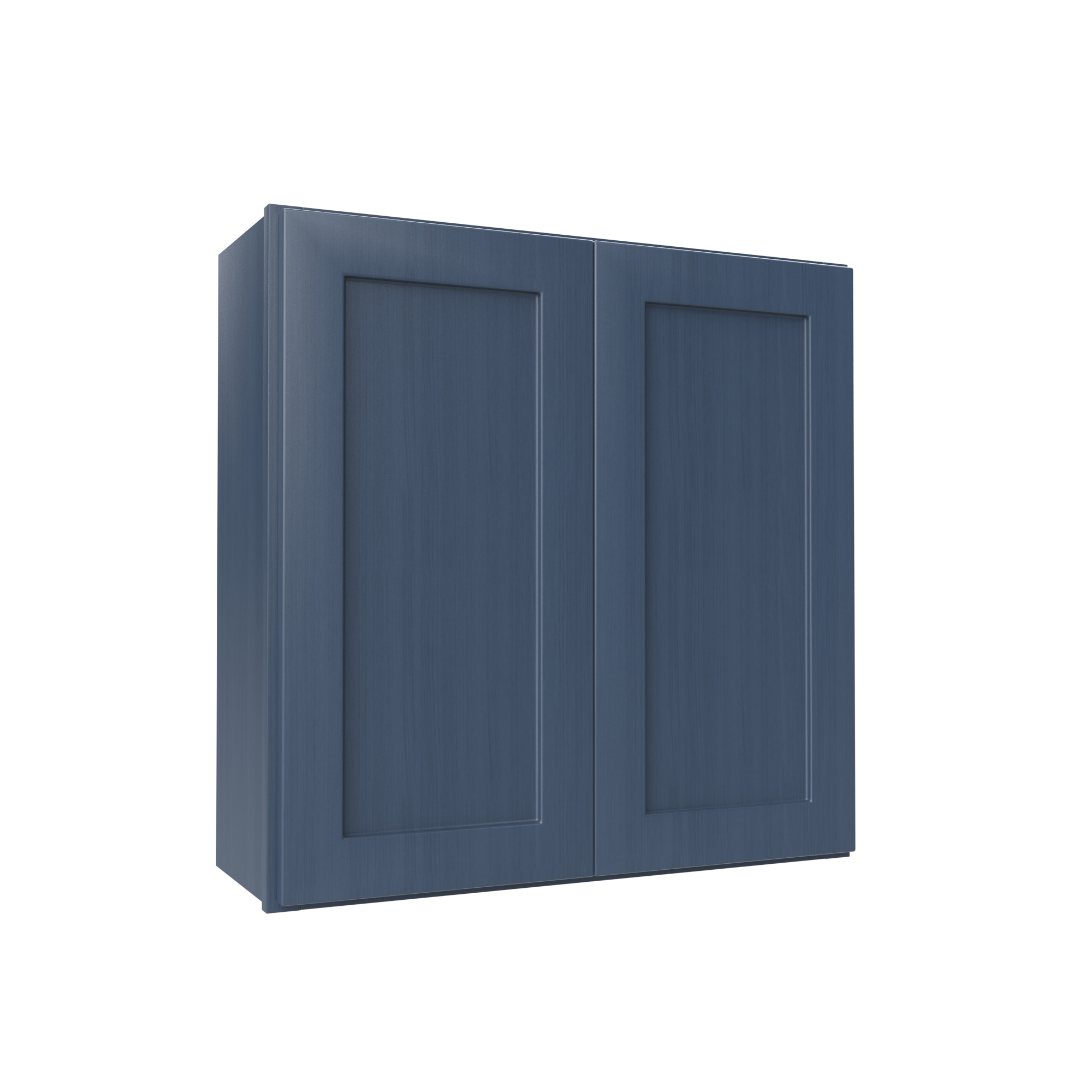 Wall Kitchen Cabinet - 30W x 30H x 12D - Blue Shaker Cabinet - RTA