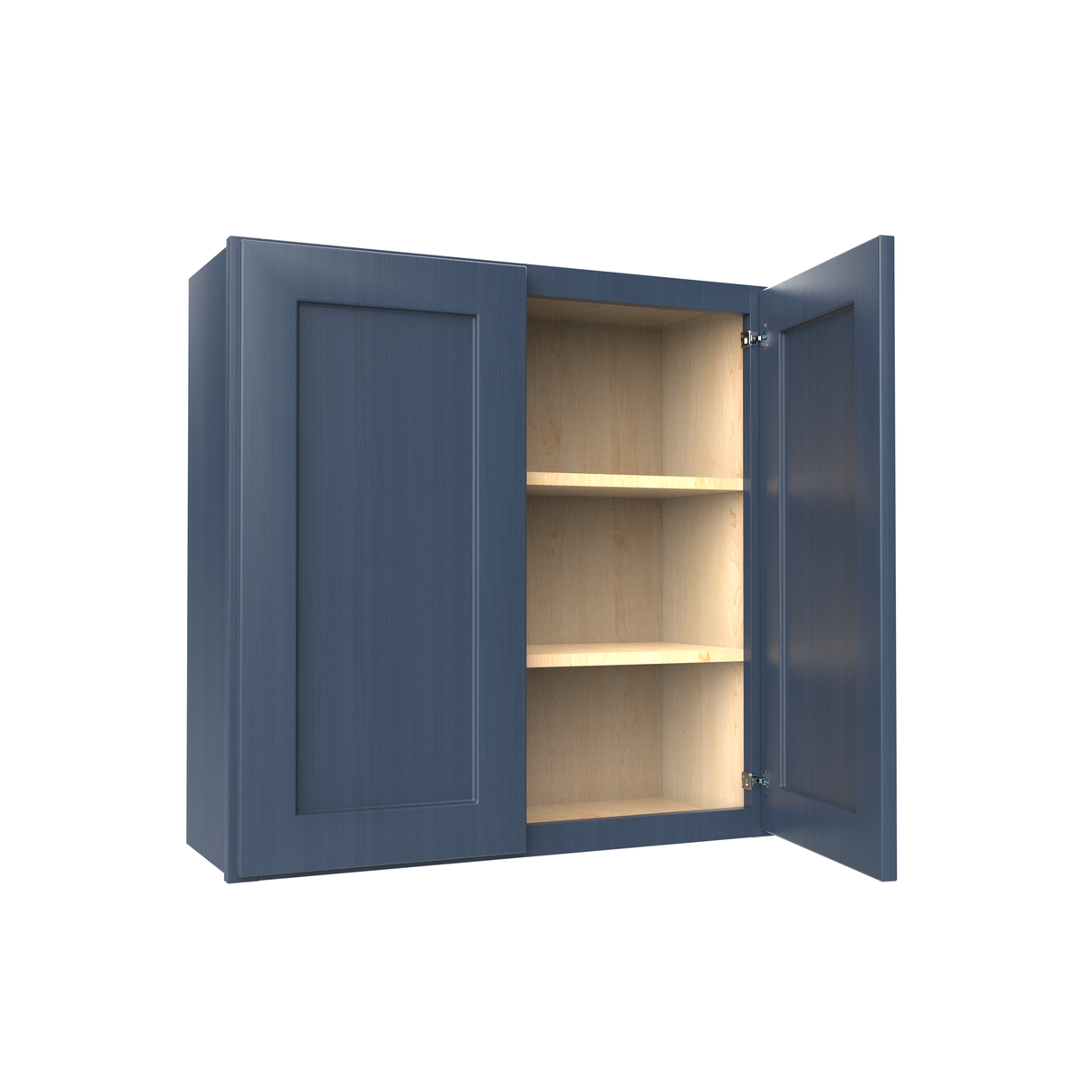 Wall Kitchen Cabinet - 30W x 30H x 12D - Blue Shaker Cabinet