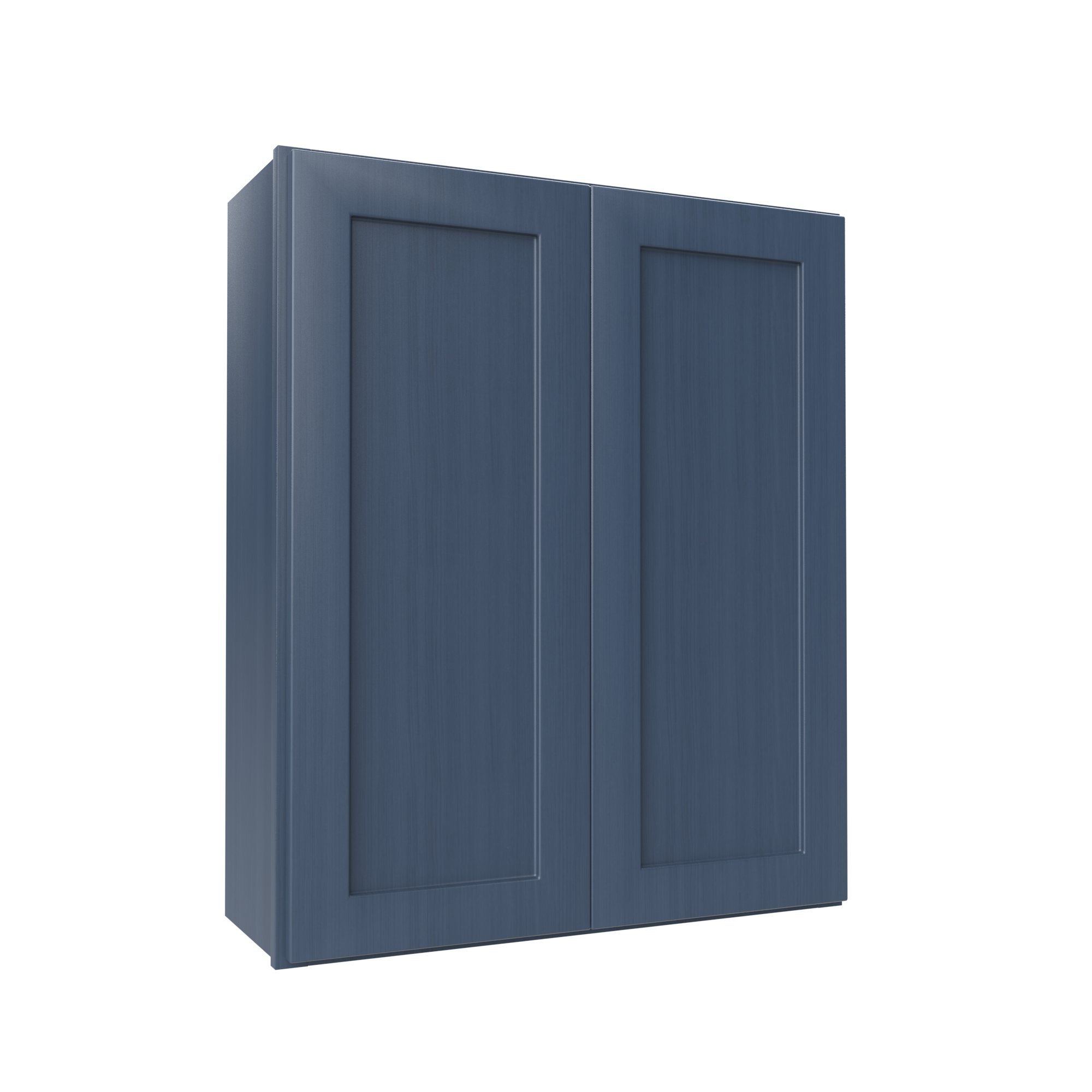 Wall Kitchen Cabinet - 30W x 36H x 12D - Blue Shaker Cabinet - RTA