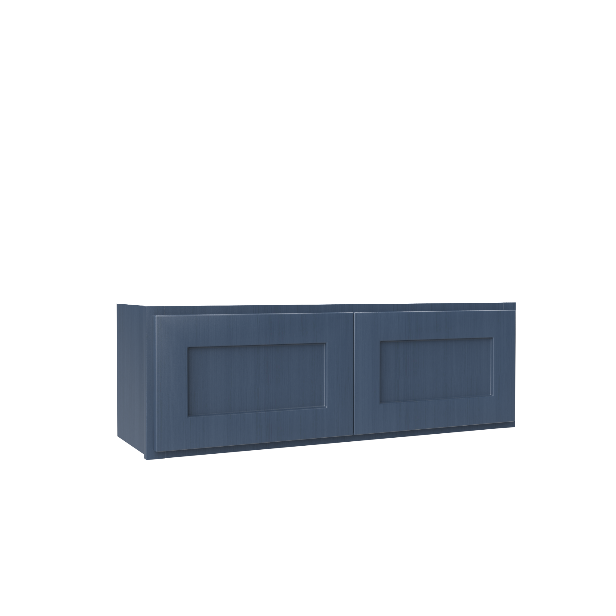 Wall Kitchen Cabinet - 36W x 12H x 12D - Blue Shaker Cabinet - RTA