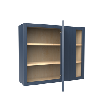 Blind Corner Cabinet - 36W x 30H x 12D - Blue Shaker Cabinet