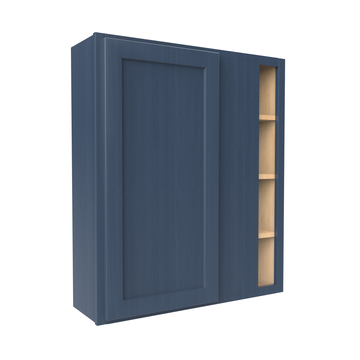 Blind Corner Cabinet - 36W x 42H x 12D - Blue Shaker Cabinet