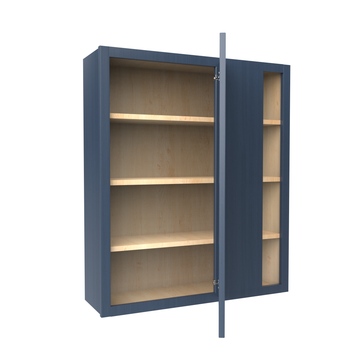 Blind Corner Cabinet - 36W x 42H x 12D - Blue Shaker Cabinet