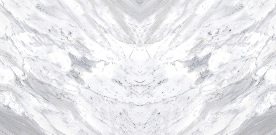 24 In. X 48 In. New Bianco Carrara Bookmatch Polished - Porcelain - Wall & Floor Tile (15.50 Sqft/Case)