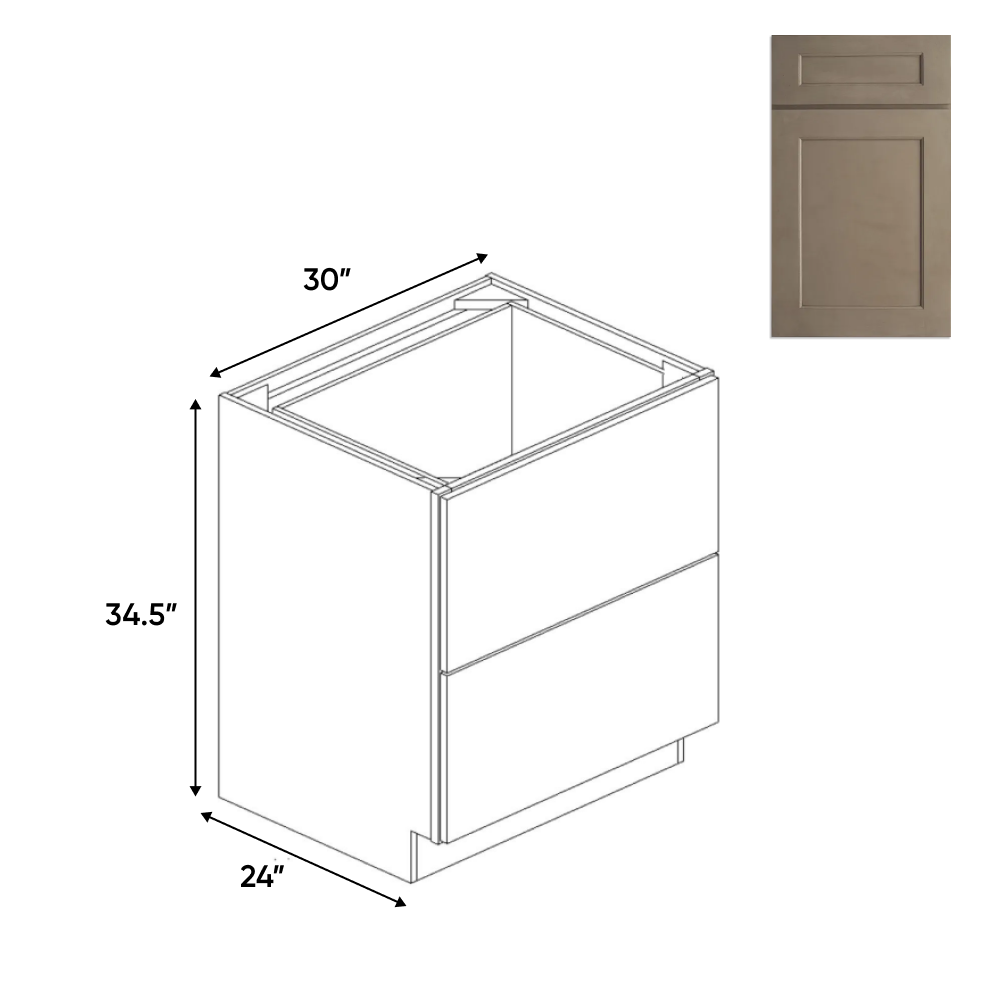 Newport Millstone - Double Drawer Base Cabinets - 30