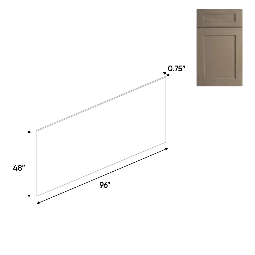 Newport Millstone - 48 Inch Edge Banded Panels Accessories - 48
