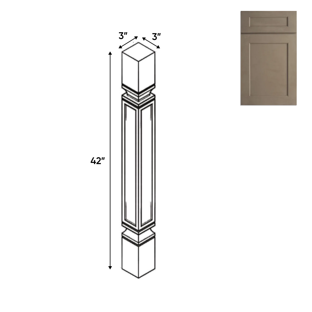 RTA - Newport Millstone - Structural - 3"W x 42"H x 3"D