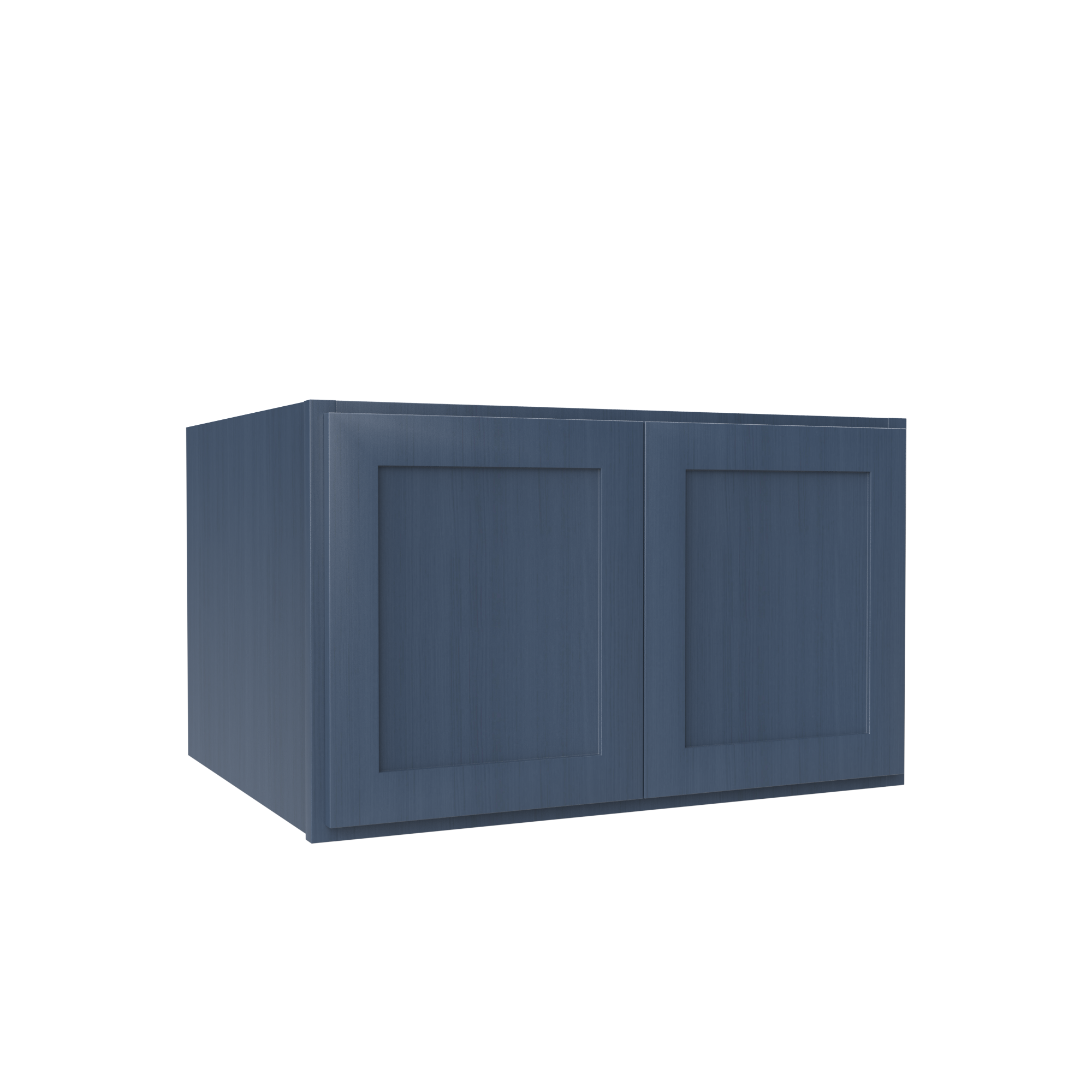 Refrigerator Cabinet - 30W x 18H x 24D - Blue Shaker Cabinet - RTA