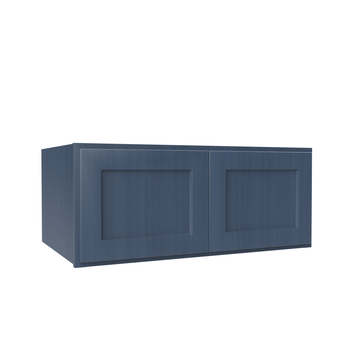 Refrigerator Cabinet - 36W x 15H x 24D - Blue Shaker Cabinet - RTA
