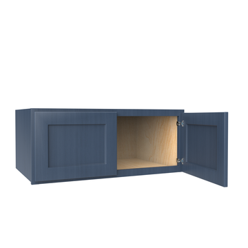 Refrigerator Cabinet - 36W x 15H x 24D - Blue Shaker Cabinet - RTA