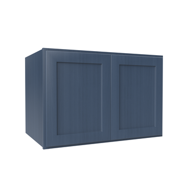 Refrigerator Cabinet - 36W x 24H x 24D - Blue Shaker Cabinet - RTA